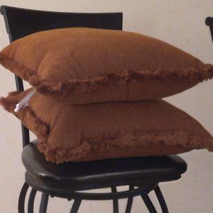 Pillows Orange Rust New